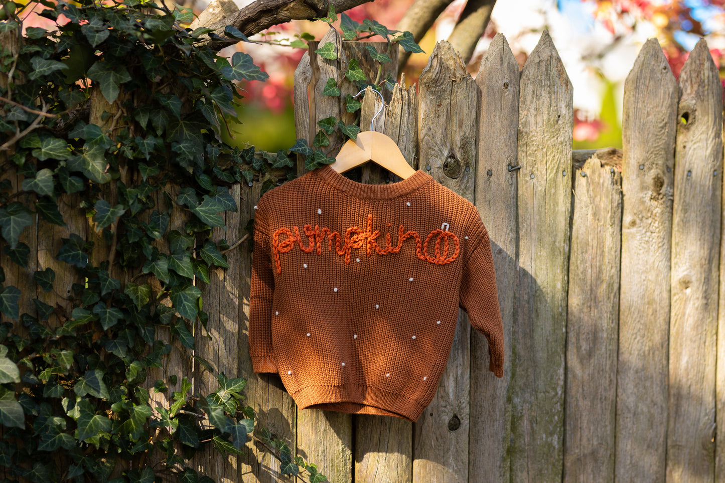 Pumpkin Sweater 6-12m (Ready to ship)