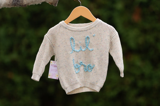 Lil Bro Sweater 6-12m (Ready to ship)