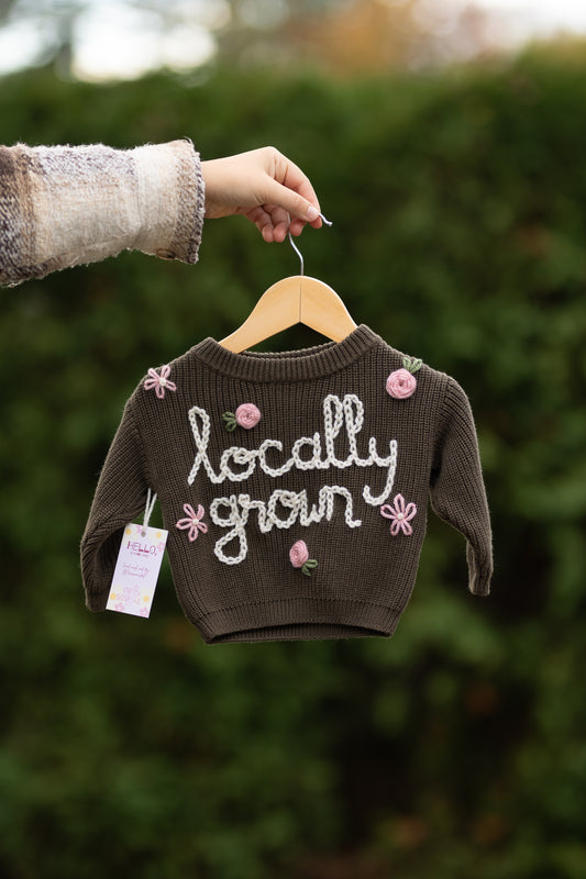 Locally Grown Sweater 0-3m (Ready to ship)