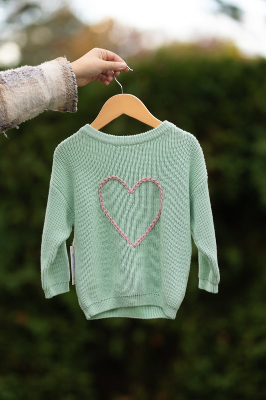 Heart Sweater 3-4T (Ready to ship)