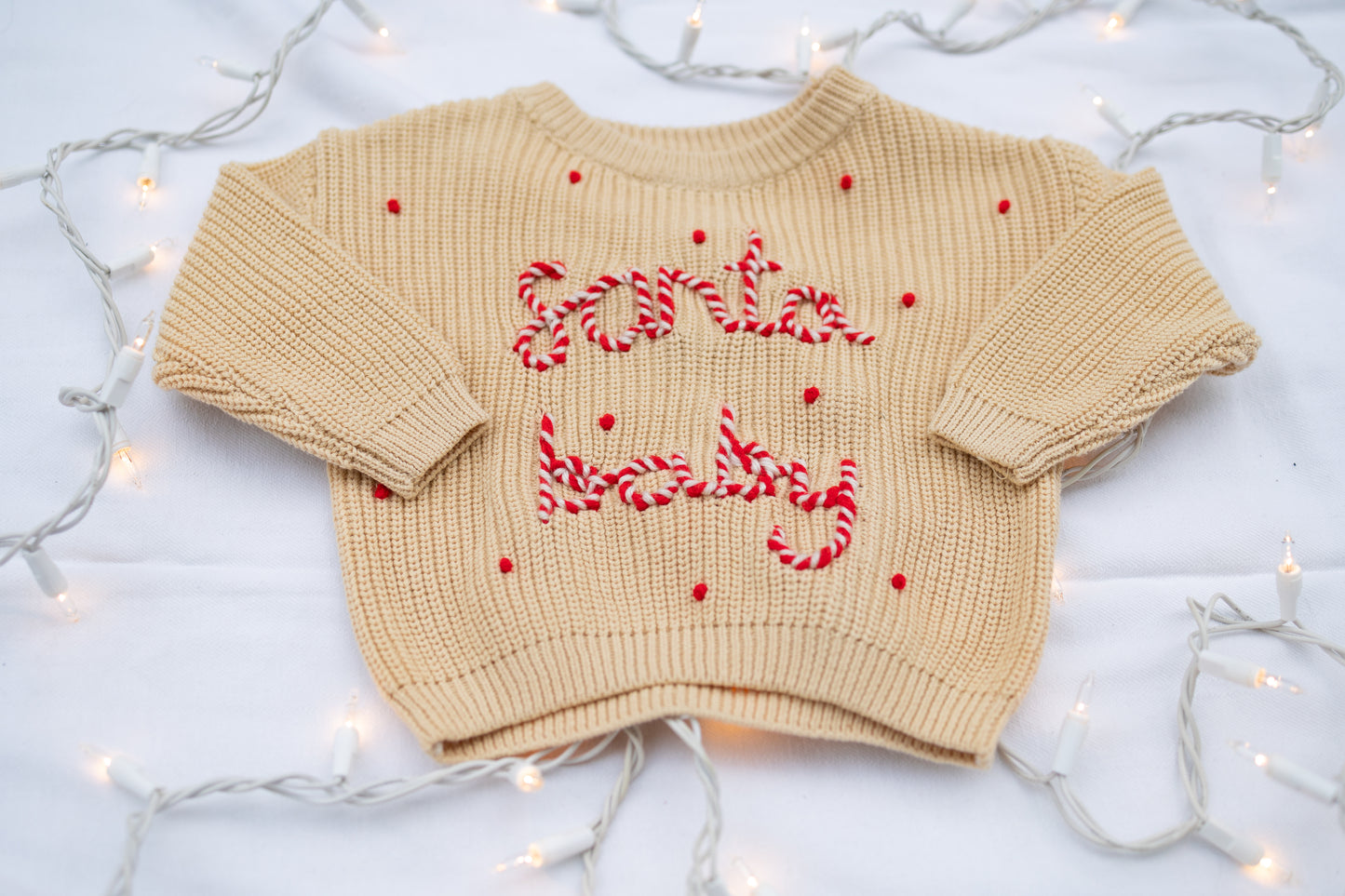 Santa Baby Sweater 3-6m (Ready to ship)