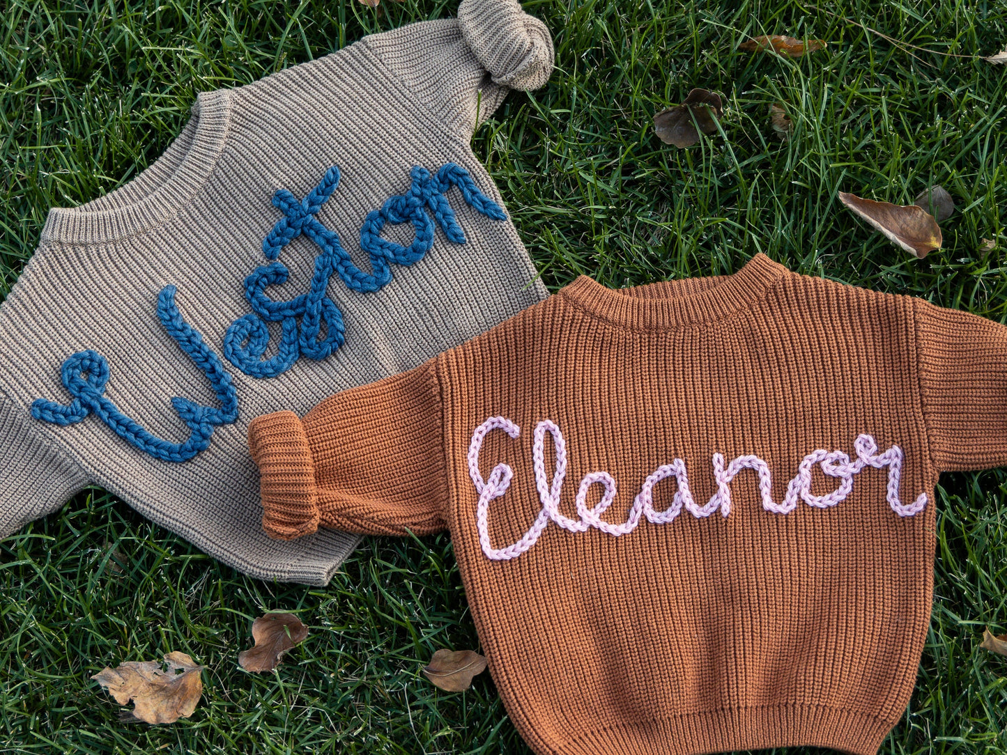 Custom Name Knit Sweater