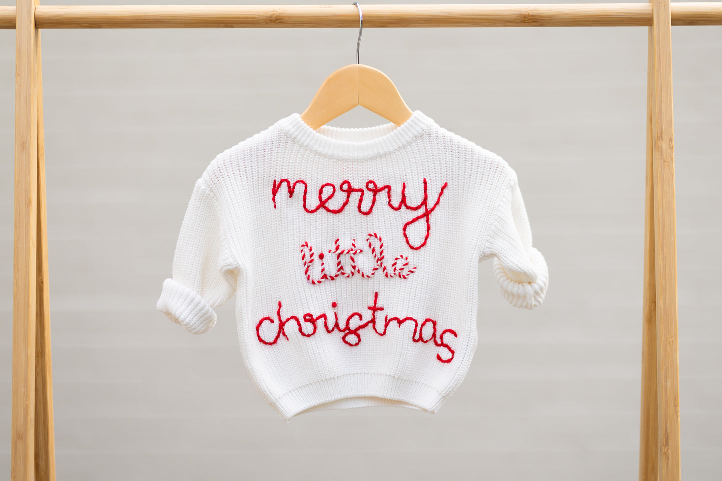Merry Little Christmas Sweater 3-6m (Ready to ship)