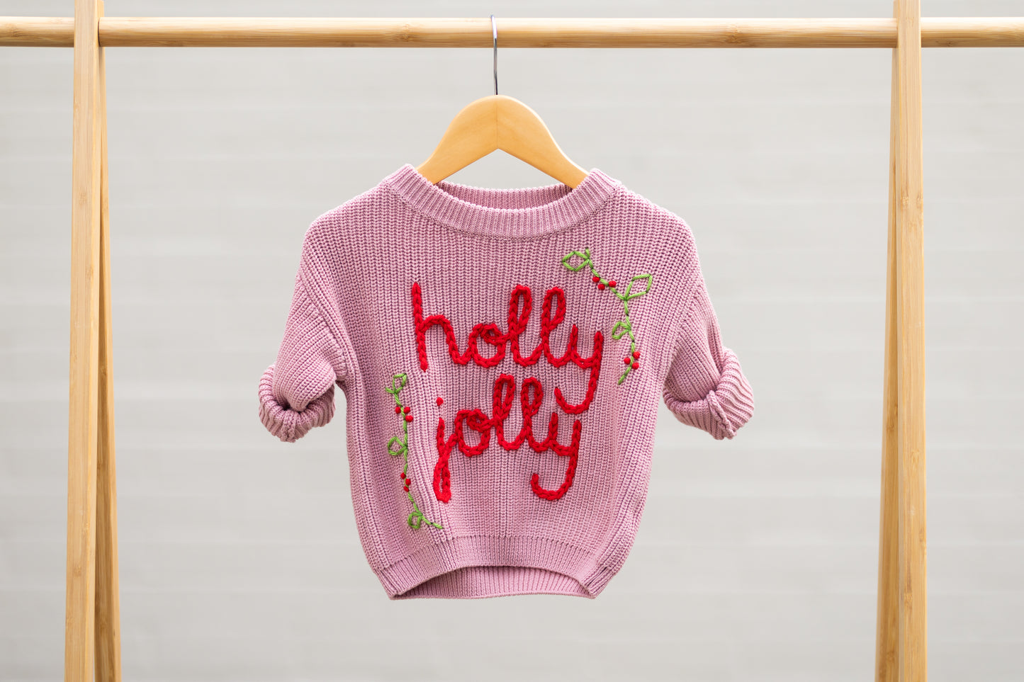 Holly Jolly Sweater 6-12m (Ready to ship)