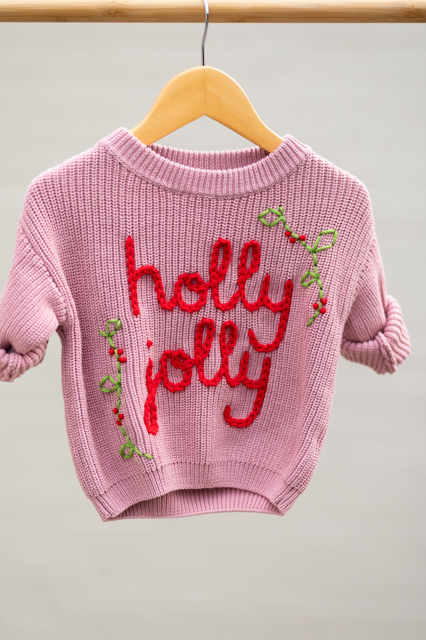 Holly Jolly Sweater 6-12m (Ready to ship)