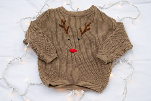 Reindeer Sweater 3-4T (Ready to ship) ￼
