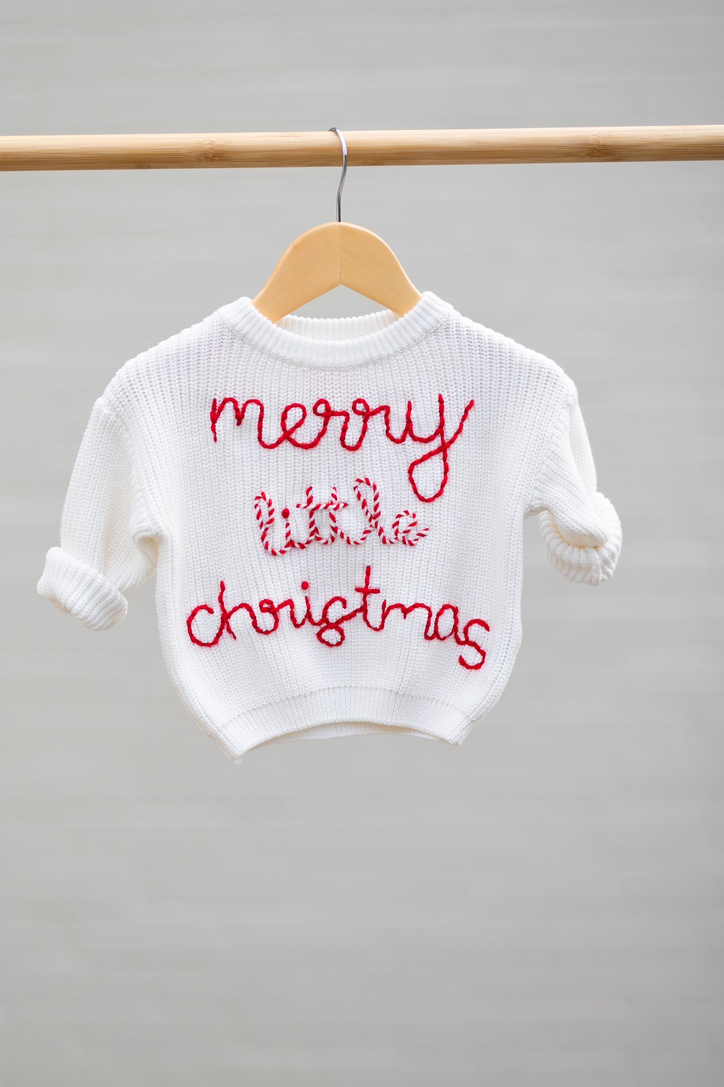 Merry Little Christmas Sweater 3-6m (Ready to ship)