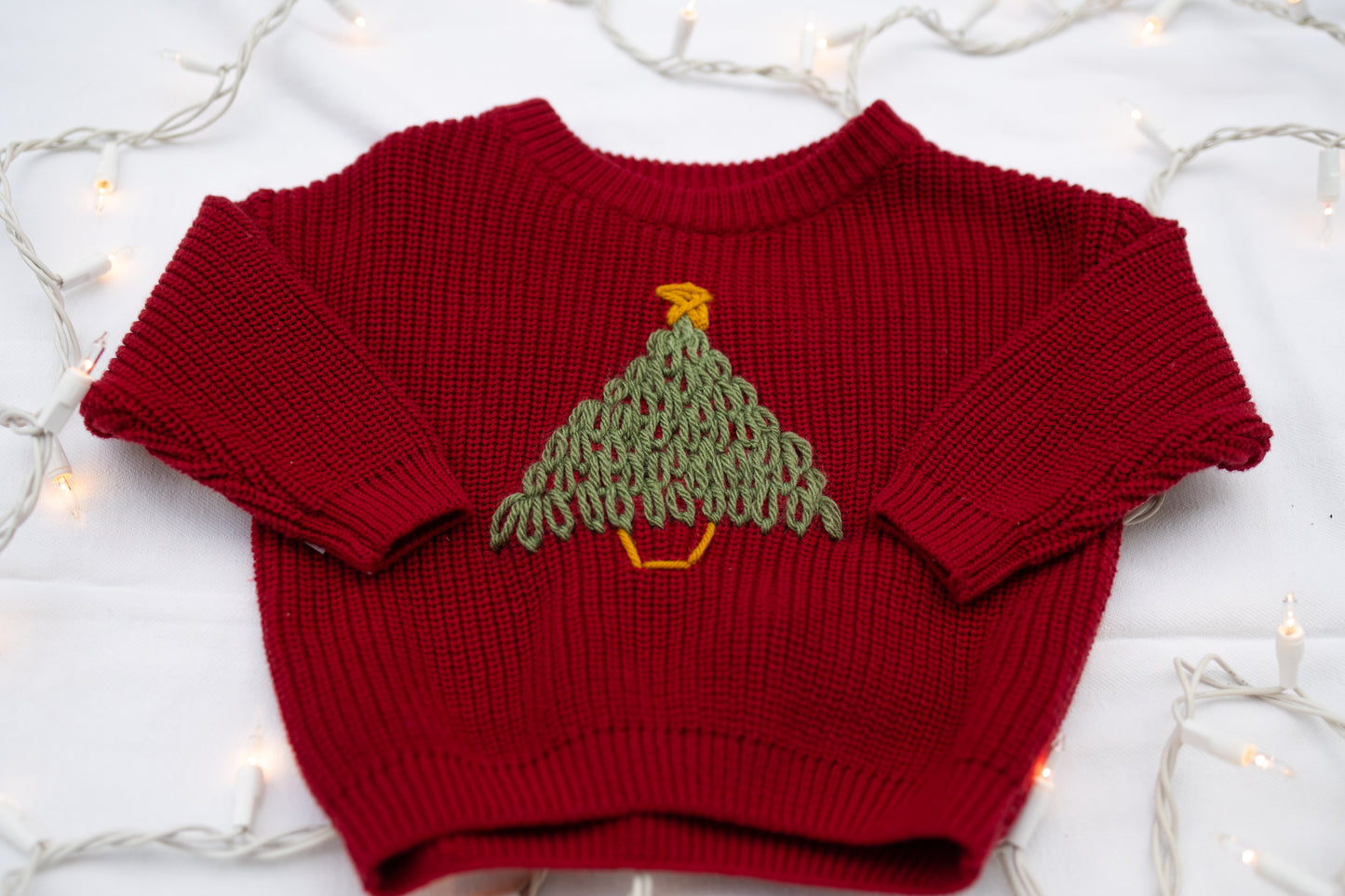 Christmas Tree Sweater 6-12m (Ready to ship)