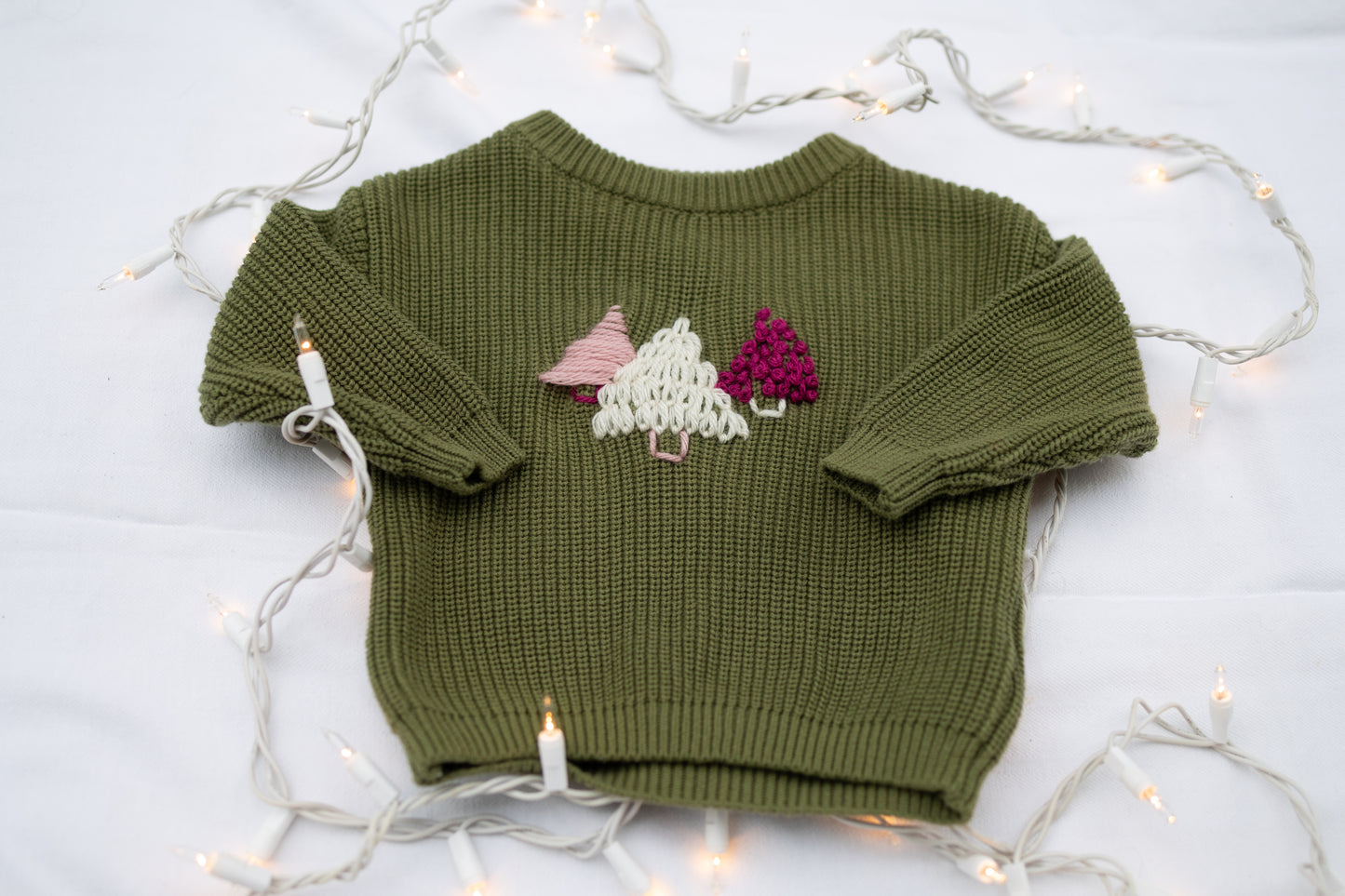 Multi Tree Sweater 6-12m (Ready to ship)