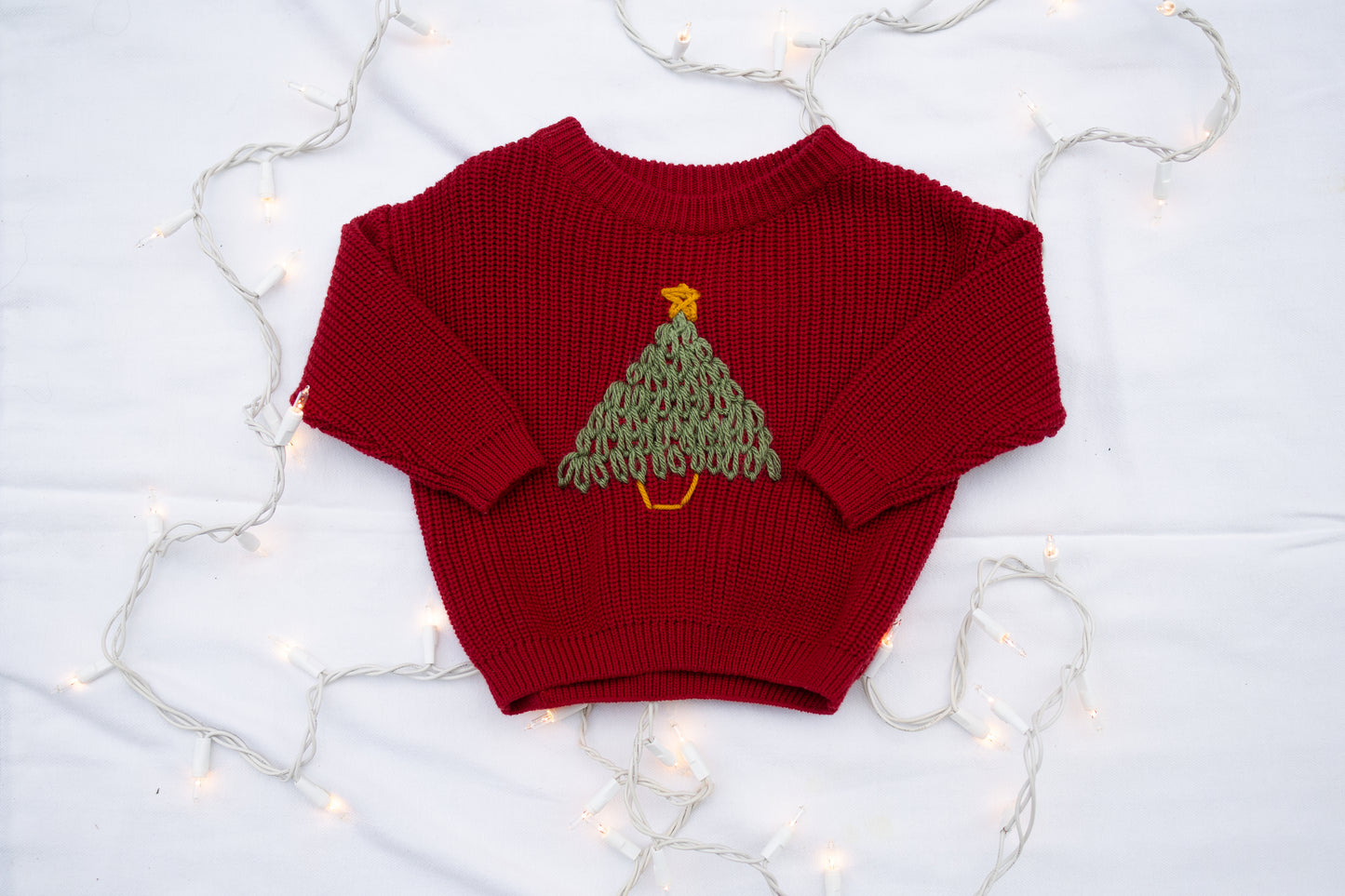 Christmas Tree Sweater 6-12m (Ready to ship)